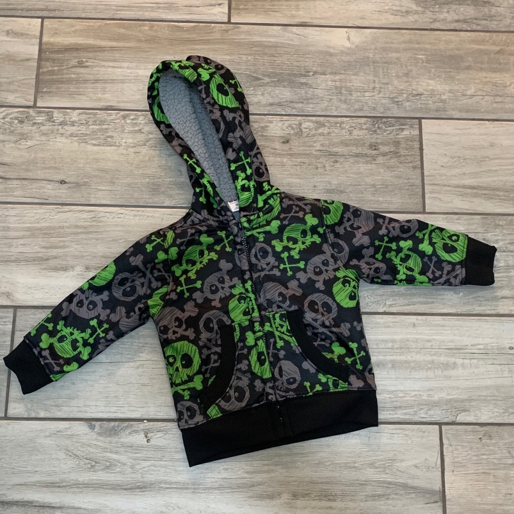 Healthtex skull & crossbones fleece lined jacket